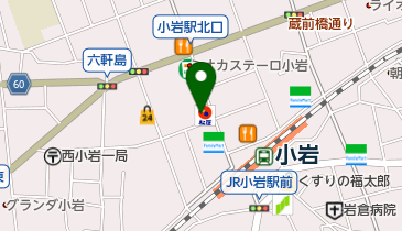 松屋 小岩店の地図画像
