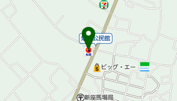 松屋 新座馬場店の地図画像