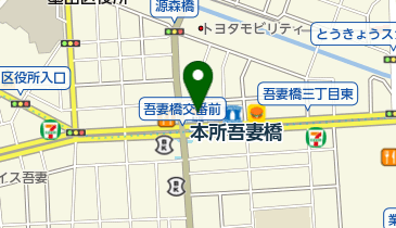 松屋 本所吾妻橋店の地図画像