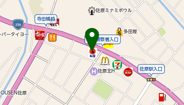 松屋 佐原店の地図画像