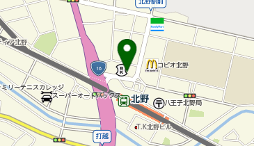 松屋 北野店の地図画像