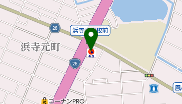 松屋 浜寺店(松のや併設)の地図画像