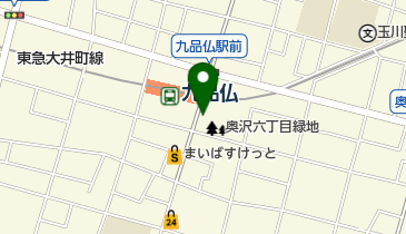 松屋 九品仏店(松のや併設 弁当専門店)の地図画像