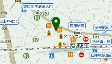 松屋 荻窪西口店の地図画像