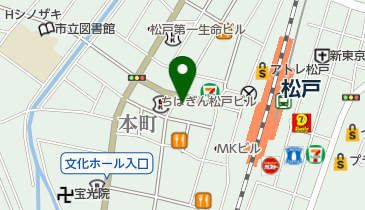 松のや 松戸店の地図画像