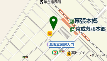 松のや 幕張本郷店(マイカリー食堂併設)の地図画像