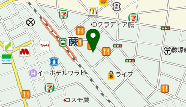 松のや 蕨店の地図画像