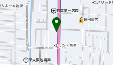 松のや 瓢箪山店の地図画像
