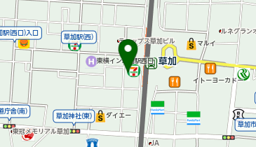 松のや 草加店(草加駅前)の地図画像