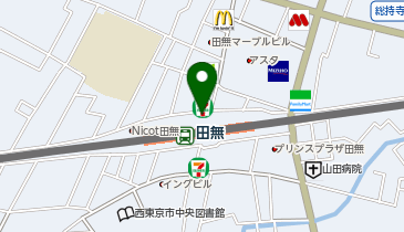 松軒中華食堂 田無店 ※4月11日15時閉店予定。ご愛顧ありがとうございました。の地図画像