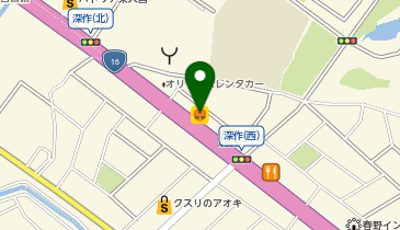 松屋 大宮深作店の地図画像