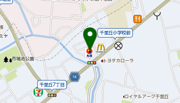 松屋 千里丘店(松のや併設)の地図画像