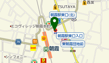 松屋 朝霞東口店の地図画像