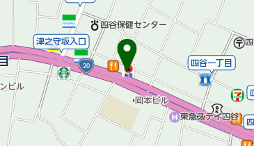 松屋 四谷2丁目店の地図画像