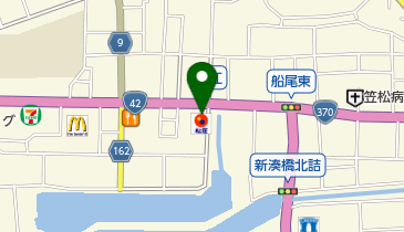 松屋 海南店の地図画像