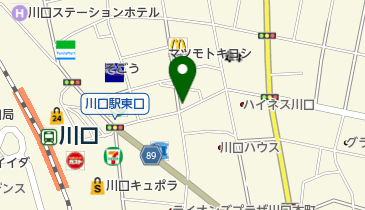 松屋 川口栄町店の地図画像