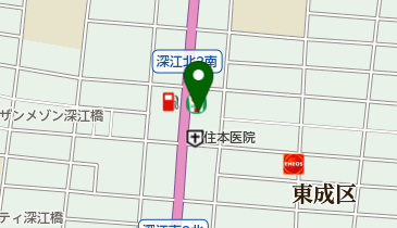 松屋 深江橋店の地図画像