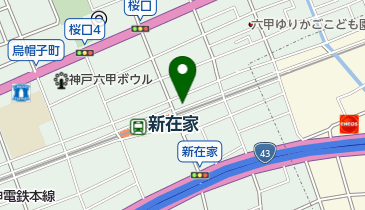 松屋 神戸新在家店の地図画像
