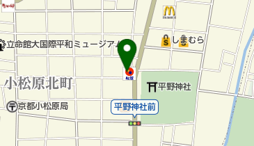 松屋 立命館大前店の地図画像