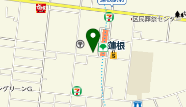 松屋 蓮根店の地図画像