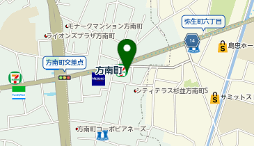 松屋 方南町駅前店の地図画像