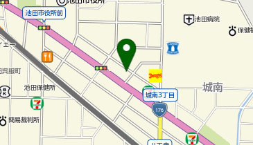 松のや 池田店の地図画像