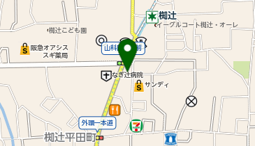 松のや 椥辻店の地図画像