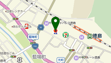 松屋 徳島駅前店の地図画像