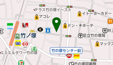 松屋 竹ノ塚店の地図画像