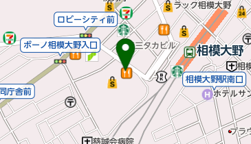 松のや 相模大野店の地図画像