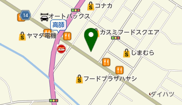 松のや 茂原店の地図画像