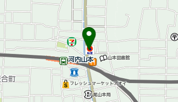 松屋 河内山本店の地図画像
