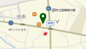 松のや グリーンモール山室店の地図画像