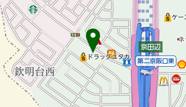 松のや 松井山手店の地図画像