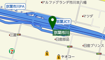 松屋 京葉市川PA(下り線)店の地図画像