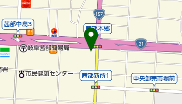 松のや 岐阜茜部店の地図画像