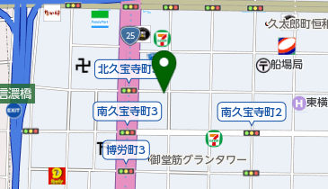 松屋 船場心斎橋店 ※3月31日15時閉店予定。ご愛顧ありがとうございました。の地図画像