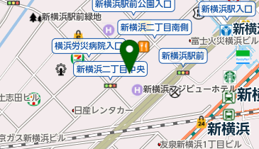 松屋 新横浜店の地図画像