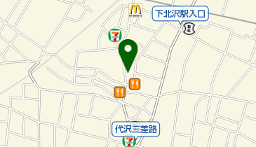 ステーキ屋松 下北沢店の地図画像