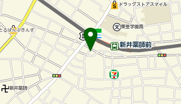 松屋 新井薬師前店(マイカリー食堂併設)の地図画像