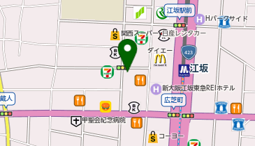 松屋 江坂駅前店の地図画像