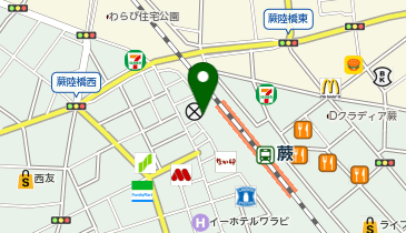 マイカリー食堂 蕨西口店(松のや併設)の地図画像