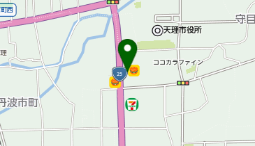 松屋 天理店(松のや併設)の地図画像