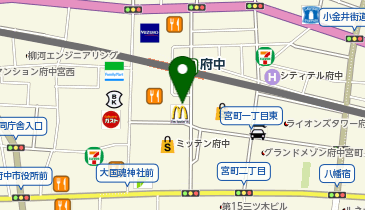 マイカリー食堂 ル・シーニュ府中店(松のや併設)の地図画像
