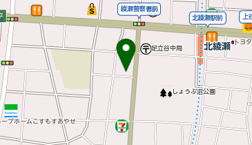 マイカリー食堂 北綾瀬店(松屋併設)の地図画像