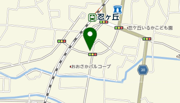 松のや 忍ケ丘駅前店(松屋併設)の地図画像