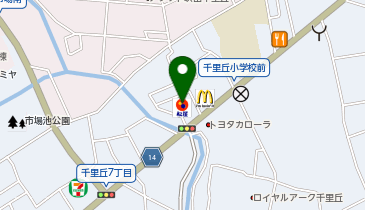 松のや 千里丘店(松屋併設)の地図画像