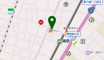 松のや 雑色店(松屋併設)の地図画像