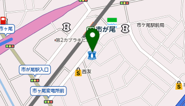 松のや 市が尾店(松屋併設)の地図画像