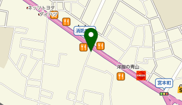 松のや 西所沢店(松屋併設)の地図画像